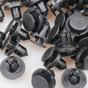 New 10/20/50pcs 8mm Diameter 8mm Black Vehicle Car Bumper Door Panel Fender Liner Clips Retainer Plastic Auto Fasteners Rivets Clips