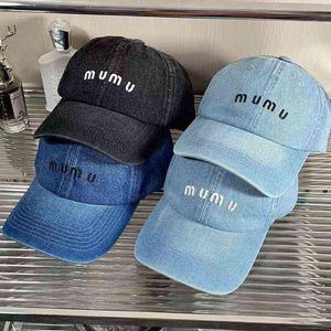 Miu Denim البيسبول قبعة الشاحنة القبعات النساء رجال قابلة للتعديل البالغين الصيف snapback قبعات الهيب هوب كاسكيت