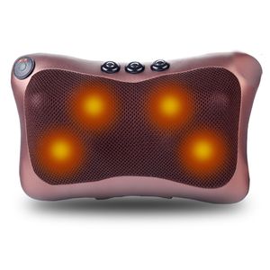 Massierender Nacken Pillowws Nackenmassagegerät Auto Home Cervical Shiatsu Massage Nacken Rücken Taille Körper Elektrisches multifunktionales Massagekissen Kissen 230411