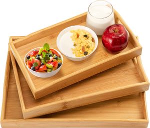 Bamboo Wooden Tray Japanese Bread Snack Solid Wood Household Kung Fu Tea Set Water Cup Plate Hotel Plates Home Kitchen Supplies 021201