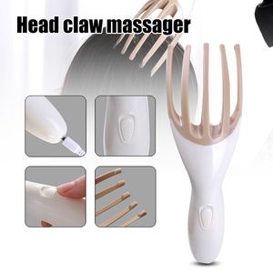 Huvudmassager Electric Head Massager Fempronged Head Claw Scalp Head Full Body Electric Scalp Massager Multifunktion Massage Relaxation 230411