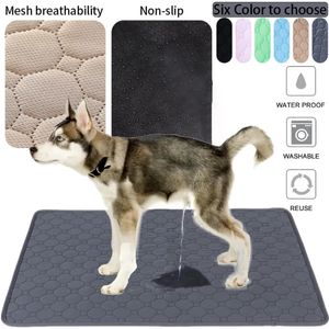 Kennels Kalemler Yeniden Kullanılabilir Köpek Çakalı Pad Battaniye Emici Bebek Bezi Yıkanabilir Köpek Yatağı Pad Evcil Araba Koltuk Kapağı Pet Malzemeleri 231110