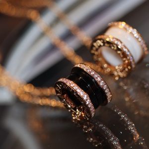 NUOVA collana collane di gioielli firmati catena collana in argento sterling 100% 925 pendente in oro rosa e oro lussuoso per le donne gioielli di moda regalo originale