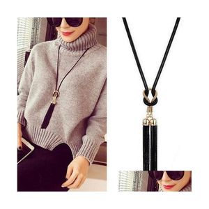 Retro Tassels Pendant Necklace Delicate Women Sweater Chain Party Fashion Accessories Nice Birthday Gift Drop Delivery Dhjwb