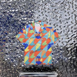 Xinxinbuy Men designer tee t shirt 23SS Paris Letter Rabbit Diamond Print Short Sleeve Cotton Women