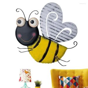 Window Stickers Metal Bee Wall Art Hanging Sculptures Ornaments Home Backyard Garden Yard Indoor Outdoor Decorations