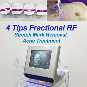 Microneedle Radiofrequenza RF frazionaria Macchina Rimozione cicatrici da acne Trattamento smagliature Microneedling Face Lift Antirughe