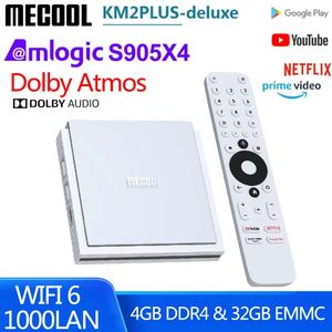 Mecool KM2 Plus Deluxe Android 11 TV Box Amlogic S905X4 Google Certified Netflix 4K ATV BOX 5G WiFi 6 Dolby Atmos Audio TVBOX
