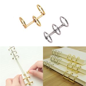 Other Desk Accessories 2 pieces of metal loose leaf binding machine edging ring po album scraper book clip process table calendar circle 230410