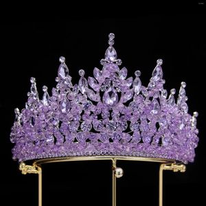 Haarspangen-Design, handgefertigte Tiaras, Kristallkronen, Hochzeitstiara, Brautperlenkrone für Frauen