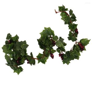 Decorative Flowers Fake Plants Decor Artificail Silk Ivy Grape Vine Hanging Artificial Plant For Weddings Festivals