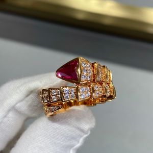 Pierścień projektowy Pierścień luksusowe pierścionki biżuterii serpentyn
