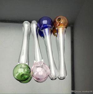 Pipa da fumo Mini bong in vetro narghilè Forma metallica colorata LPipa rotonda in vetro colorato a sfera