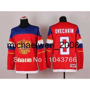 Weng 2016 2014 Alexar Ovechkins Russia Jersey Sochi Team Russia хоккей -майка русские 8 Alexand Ovechkins Jersey