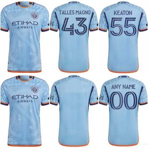 Soccer New York City 43 Talles Magno Jersey 11 PEREIRA 10 RODRIGUEZ 55 PARKS 3 CUFRE 24 GREY PELLEGRINI CHANOT MARTINS ILENIC MORALES Maglia da calcio Kit FC 23/24 Club