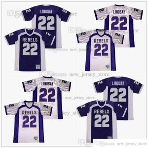 DIY Design Retro Movie Lindsay #22 High School Jersey Custom Stitched College Football Jerseys