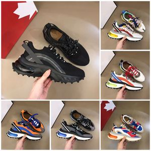 Bubble Sneakers D2 Laufschuhe Luxus Designer Letter Sports Casual dsq Squared Flats Platform Outdoor Tranier