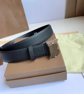 2023 Fashion Big buckle genuine leather belt with box designer men women high quality mens belts 0411