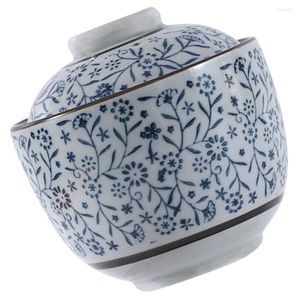 Set di stoviglie Pentola per stufato in ceramica Ciotole per riso in stile giapponese Ciotole per zuppe asiatiche Contenitori decorativi per contenitori