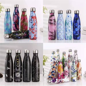 Water Bottles 500ml Insulated Stainless Steel Thermos Thermal Mug Tumbler Sport Bottle For Girl Vacuum Flask Travel Cup 230410