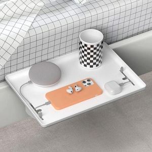 Contenitori per cucina Mensola da comodino per scaffali per dormitorio Morsetto per vassoio laterale sul tavolo galleggiante Accessori per soppalco Top a castello mobile