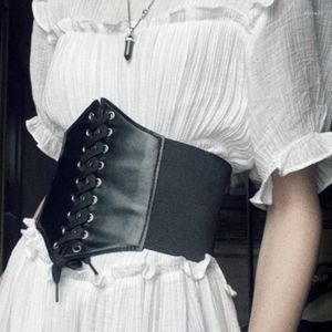 Kemerler Korse Geniş Kadınlar PU Deri Zayıflama Vücut Bel Beldesi Elastik Bel Cinto Sobretudo Feminino Ceinture Femme Fajas