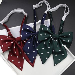 Шея галстуки Женщины Dot Print Bowknots Bow для банка El Business Dress Frort Formts Рубашки для школьной одежды декор моды модные аксессуары