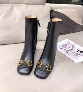 Winter Elegant Women Cankle Boot Black Calf Leather Platform Sole Party Late Lady Chelsea Boots Comfort Motorcycle Booties Comfort Walking with Box EU35-42