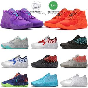 MB.01OG Sportschuhe mit Socken LaMelos Ball MB.01 Luxus-Basketballschuhe für Herren, große Größe 12, nicht von hier Red Blast Be You Buzz City Weiß