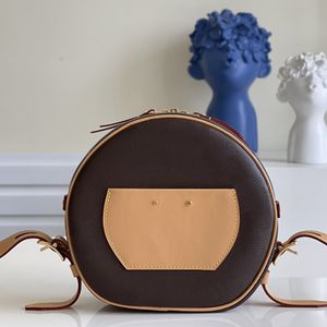 Runde Designer-Tasche, luxuriöse Umhängetasche, Umhängetaschen, Abendtasche aus echtem Leder, 22,5 cm, Replika-Tasche der Spitzenklasse mit Box WL151