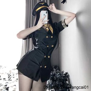 Sexy Set Stewardess Uniform Cosplay Women Sexy Lingerie Erotic Tptation Flight Attendant Costume Sex Police Japanese Roplay 411&3