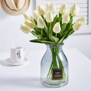 Decorative Flowers 10pcs 35 Cm Tulip Flower Wedding Decoration Home Furnishings Artificial Bouquet PU Fake For Garden Decor