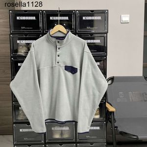 Yeni 23SS Moda Markası 23SS Patas Sweatshirts Mektup Erkek Kadın Çift Modeller Gevşek Stand Yakası Kazak Kaşmir Polar Polar Erkek Kadın Ceket