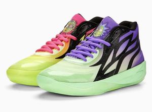 MBKIDS LAMELO BALL MB2 Rick Morty Men Bugball Buty na sprzedaż Slime Slime School Sport Shoe Shop Us4.5-Us12