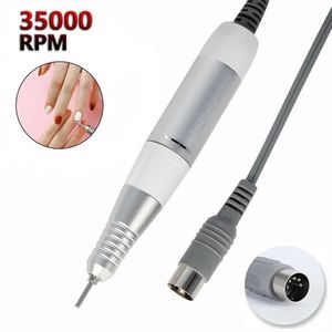 Conjunto de manicure de unhas elétrica arte broca caneta 35000rpm lidar com arquivo polonês moagem máquina handpiece pedicure ferramenta 231110