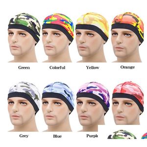 Fast 8 Colors Invisible Polyester Hair Caps Dome Wave Hats Mens Base Wig Hat Drop Delivery Dhxad