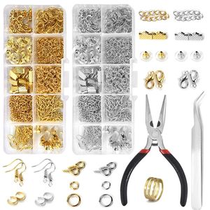 Acrylic Plastic Lucite Jewelry Accessories Kit Set Findings Open Jump Rings Earring Hook Lobster Clasp Making Supplies Tools 231110