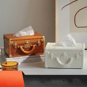 Tissue Boxes Napkins Creative Nordic Style Ins Drawing Multi-function Storage Tissue Box 1114284K