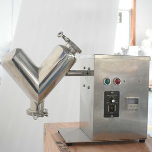 Miscelatore granulare in polvere chimica per erbe a forma di V Forniture da laboratorio per miscelatore a forma di V in acciaio inossidabile