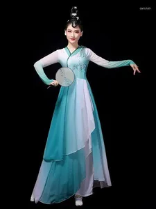 Stage Wear Chinese Classical Dance Costumes Art Test Clothes Body Rhyme Dress Gradually Change Color Elegant Women's