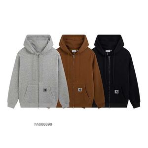 Herren Hoodies Sweatshirts 22ss New Carhart Cardigan Zipper Coat Sweater Snow Mountain Couples Batch 9vky