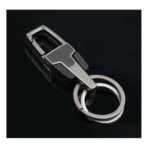 Metal Keychain midja Hang Men Key Chain Charm Holder Ring Chaveiro Porte Holiday Gift Present Drop Delivery Dhrxj