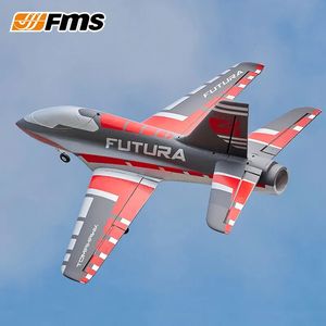 ElectricRc Uçak FMS RC Uçak 64mm Futura Tomahawk Flaps Sport Trainer kanallı Fan EDF Jet 3 Renk Modeli Hobi Uçak Uçak Avion PNP 231110