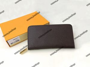 Luxury Handbag Bag Designer Wallet M60017 Leather Wallet Women Zipper Long Card Holders Coin Purses Woman Shows Exotic Clutch Wallets Leather Letter Original box