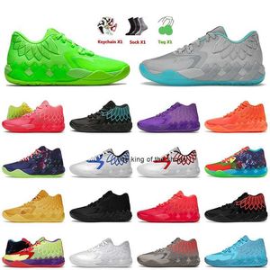 2023MB.01 Sapatos Women Mens Homens de designer Basketball Shoes Lamelo Ball MB.01 Buzz City Queen Be You 1 Rick e Morty Galaxy Iridescent Sneakers Trainers