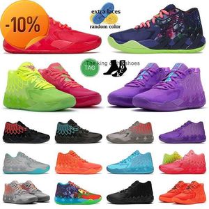 MBMB New Lamelo 2023 01 Ball Basketball Shoes Mens Big Size 12 All Red Lamelos Rick and Mortys MB.01 MB1 Green Gold Black Blue Winter Fashion Outdoor Outdoor