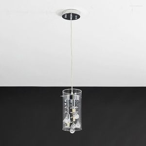 Pendant Lamps Creative Bubble Crystal Glass Chandelier American Bedside Lighting Modern El Restaurant Decor Lights