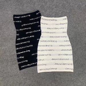 Frauen Designer Kleider Marke Brief Mode Trägerlosen Stretch Mini Ärmelloses Kleid Sexy Bodycon Party Kleid