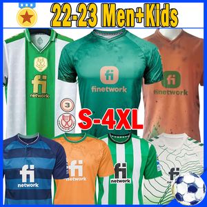 22 23 Real Betis Soccer Jerseys Copa Del Rey Champion Canales 2022 2023 Fourth Fekir Loren Joaquin B. Iglesias Juanmi Guardado Bramkarz Zestawy dla dzieci ustawiają koszulki piłkarskie