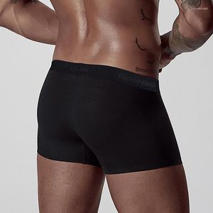 Mutande Intimo da uomo di qualità Boxer Traspirante Uomo Trunks Gay Penis Pouch Sleepwear Short Cuecas Lingerie